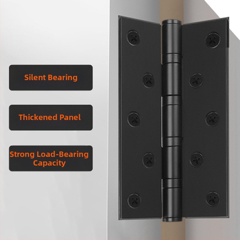 Nerūdijančio plieno durų vyris, plokščias atidarymas; didelė apkrova, tylus guolis; modelis YDX1047; tinka medinėms durims, langams, spintoms, medinėms dėžėms