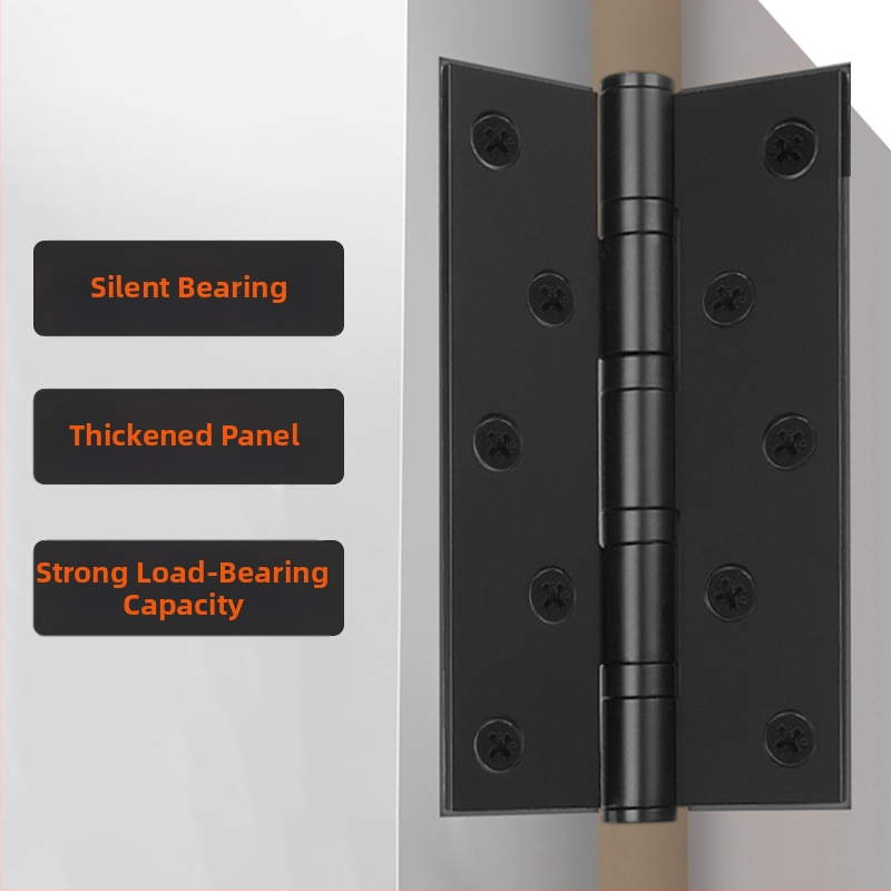 Nerūdijančio plieno durų vyris, plokščias atidarymas; didelė apkrova, tylus guolis; modelis YDX1047; tinka medinėms durims, langams, spintoms, medinėms dėžėms