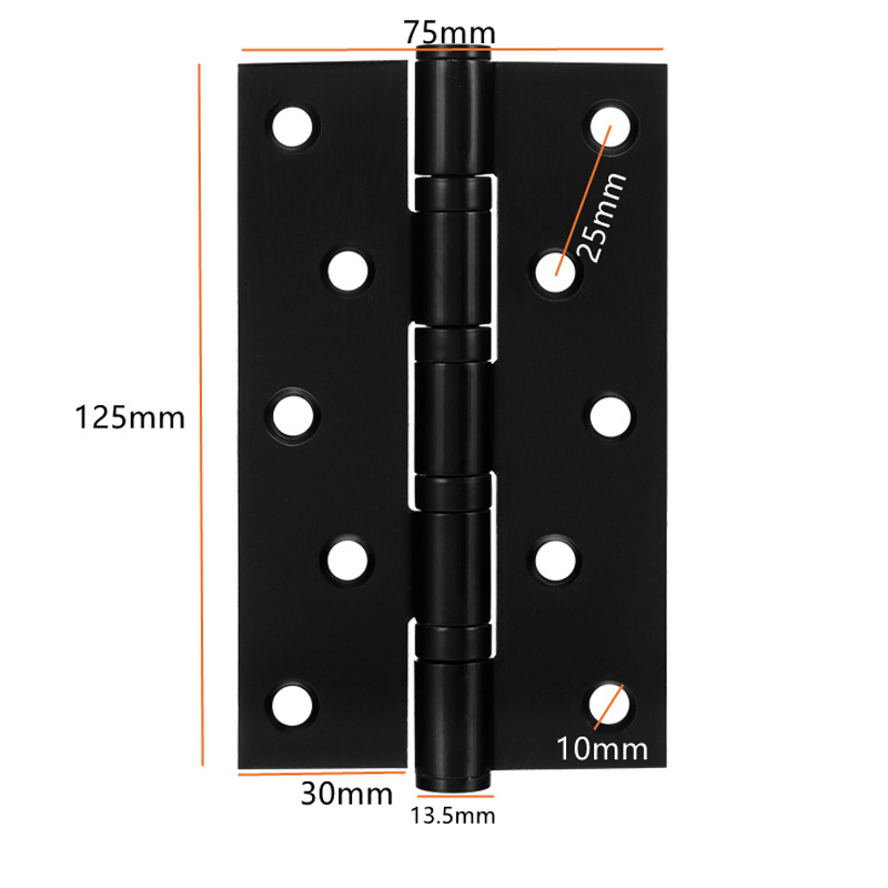 Nerūdijančio plieno durų vyris, plokščias atidarymas; didelė apkrova, tylus guolis; modelis YDX1047; tinka medinėms durims, langams, spintoms, medinėms dėžėms