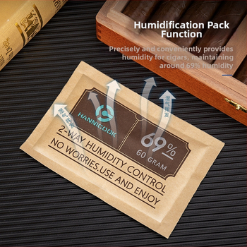 Hannicook cigarešu mitrināšanas tabletes – atkārtoti lietojamas, divvirzienu mitruma kontrole, cigarešu lapām, logotipa drukāšana iespējama, kastē 100/300