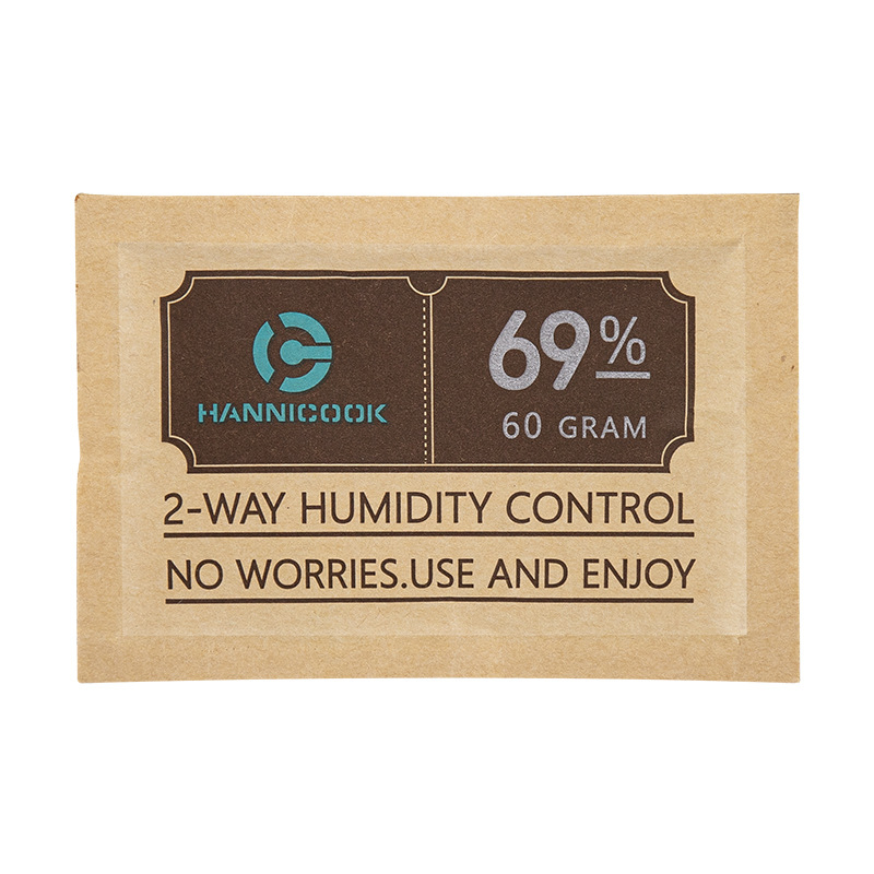 Hannicook cigarešu mitrināšanas tabletes – atkārtoti lietojamas, divvirzienu mitruma kontrole, cigarešu lapām, logotipa drukāšana iespējama, kastē 100/300