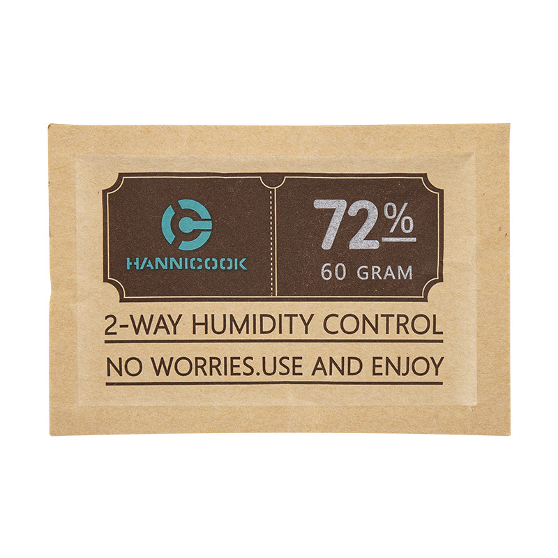 Hannicook cigarešu mitrināšanas tabletes – atkārtoti lietojamas, divvirzienu mitruma kontrole, cigarešu lapām, logotipa drukāšana iespējama, kastē 100/300