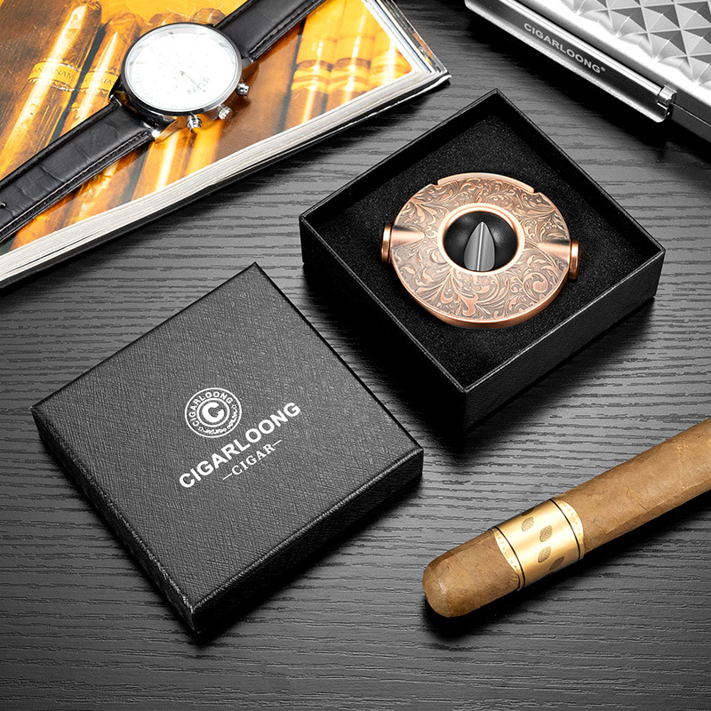 CE-25FD2 Cigarlong nerūdijančio plieno cigaro pjaustytuvas su V-formos pjūviu ir UFO dizainu