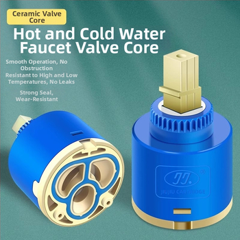 Keraminis vožtuvo šerdis virtuvės maišytuvui – šaltas/karštas vanduo, PC+ keramika, šiuolaikiškas minimalistinis stilius