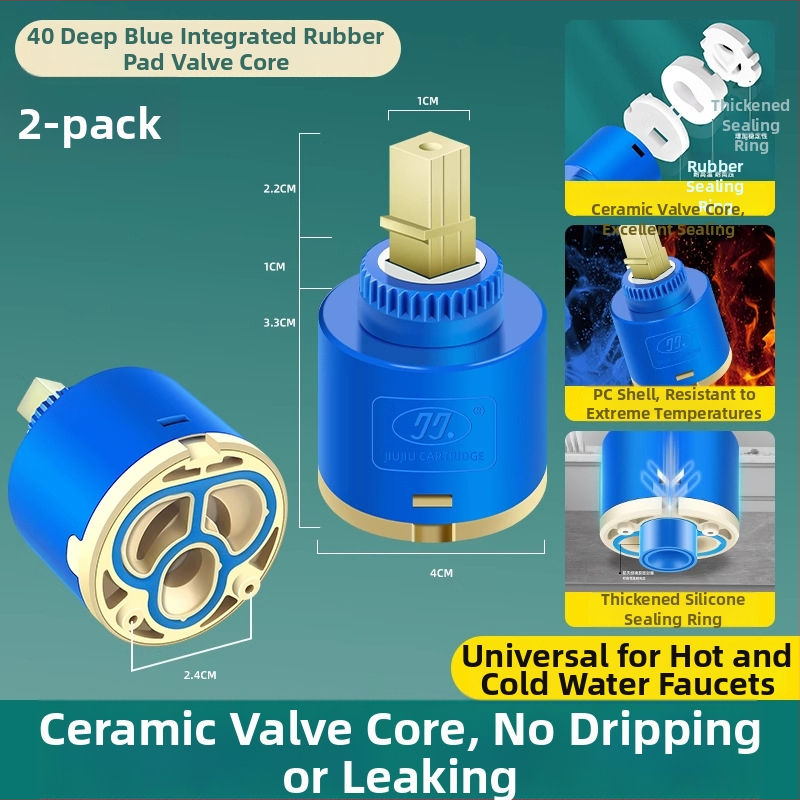 Keraminis vožtuvo šerdis virtuvės maišytuvui – šaltas/karštas vanduo, PC+ keramika, šiuolaikiškas minimalistinis stilius