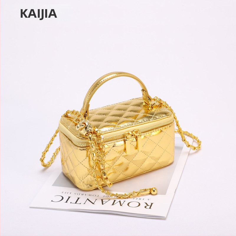 PU nahast üleõla kandekott, väike ruudukujuline siluett, karbikujulise vormi kott, tõmblukuga kinnitusega