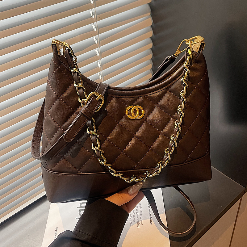 Retro-stiilis PU bucket kott, üks rihm, tõmblukk kinnitusega, polüestervooder, sobib igapäevaseks kasutamiseks