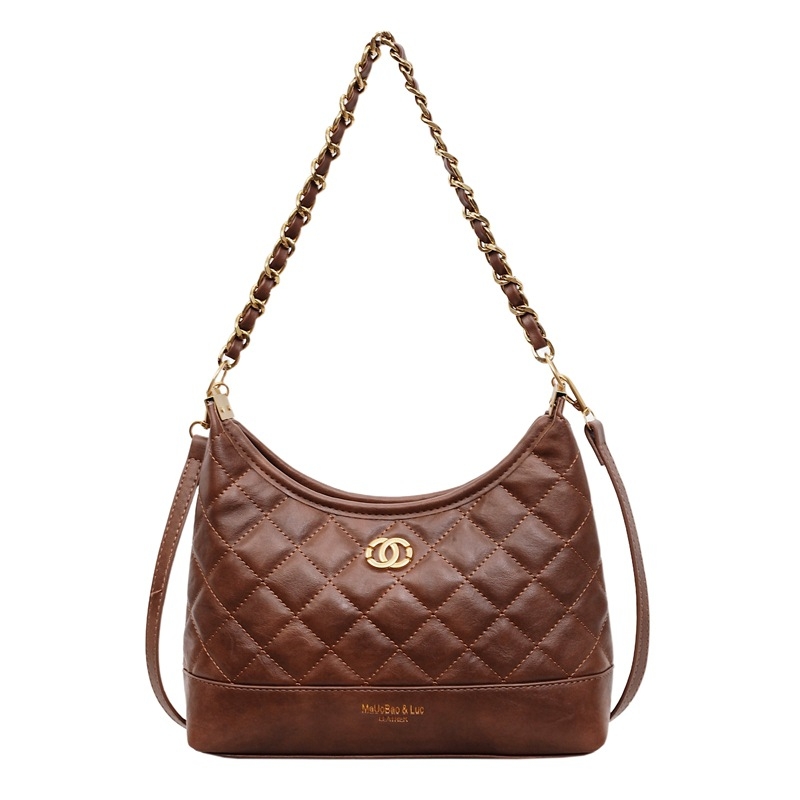 Retro-stiilis PU bucket kott, üks rihm, tõmblukk kinnitusega, polüestervooder, sobib igapäevaseks kasutamiseks