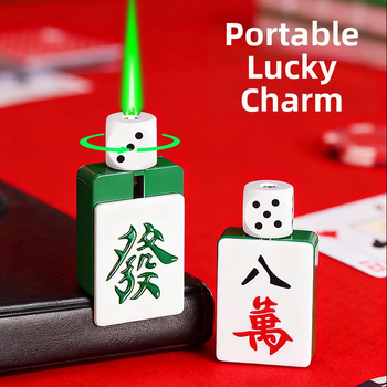 Tsinkide sulamist tuluke, pöörlevate kaardike ja mahjongi kujundusega, tuulekindel, dekoratiivne, reguleeritav leek (AW906)