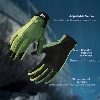 Sukeldumiskindad meestele ja naistele, polüester, Zhejiang päritolu, kohandatud töötlemine, golovejoy litsentseeritud privaatne kaubamärk