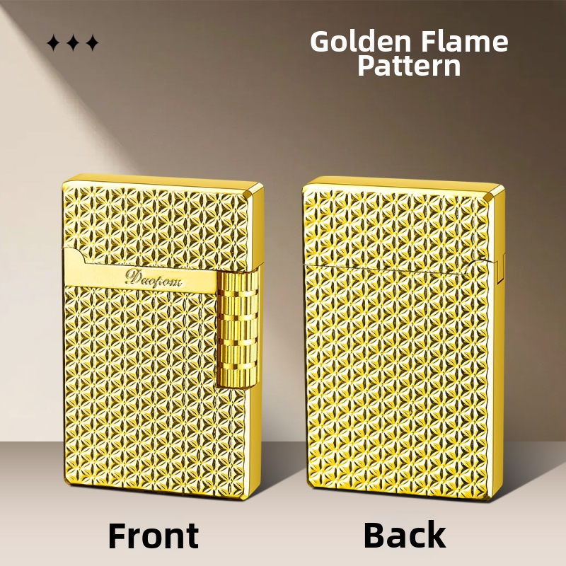 Metalinė uždegimo priemonė su butanu, daugkartinis naudojimas, japonų stiliaus minimalistinis dizainas; dovana vestuvėms, gimtadieniams ir festivalams