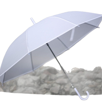 Aegis garās rokas reklāmas lietussargs, 8 ribu dzelzs rāmis, plastmasas audums, pilnībā automātiska atvēršana, iespējama logotipa drukāšana