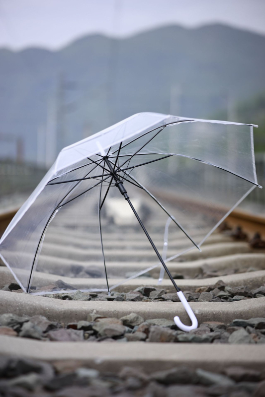 Aegis garās rokas reklāmas lietussargs, 8 ribu dzelzs rāmis, plastmasas audums, pilnībā automātiska atvēršana, iespējama logotipa drukāšana