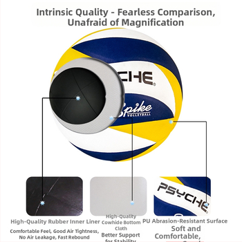 PSYCHE No.5 vidaus tinklinio kamuolys, PU medžiaga, klijuotos siuvos, HF-V5039