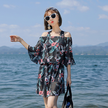 Γυναικείο μαγιό split με μακριά μανίκια, εκτύπωση, πολυεστερικό ύφασμα με 85% περιεκτικότητα και επένδυση 100% πολυεστέρα, θήκες στήθους με επένδυση, χωρίς μεταλλική υποστήριξη.