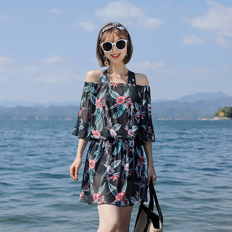 Γυναικείο μαγιό split με μακριά μανίκια, εκτύπωση, πολυεστερικό ύφασμα με 85% περιεκτικότητα και επένδυση 100% πολυεστέρα, θήκες στήθους με επένδυση, χωρίς μεταλλική υποστήριξη.