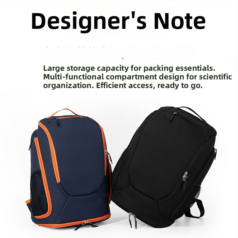 Krepšinio kuprinė su atskiru batų skyriumi ir keliomis kišenėmis — Oxford Cloth medžiaga, individualus logotipas, logotipo spauda, personalizavimo technikos