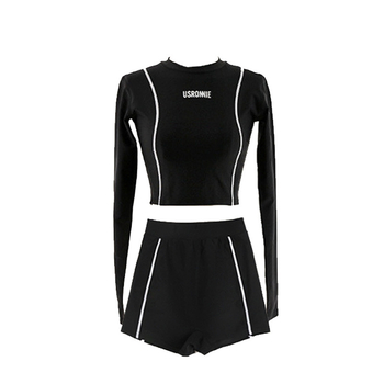 Dvojdielne dámske plavky s motívom medúzy, dlhé rukávy, vankúš na prsiach, rýchloschnúce, vysoká elasticita, 88% polyester, 260 g, podšivka z polyesteru s 12% elastanu