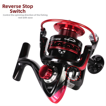 Sukamoji ritė spiningas; visos metalų konstrukcija; atspari jūros vandeniui; ilgi metimai; skirtas jūrinei žvejybai su masalais