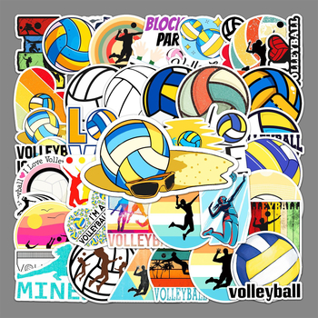 Li Lei nálepky na volejbal – na batožinu, notebook, kolobežku, auto a motocykel; Štýl Lovable Wind; Spracovanie: offset tlač