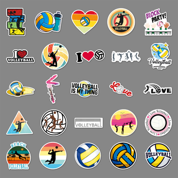 Li Lei nálepky na volejbal – na batožinu, notebook, kolobežku, auto a motocykel; Štýl Lovable Wind; Spracovanie: offset tlač