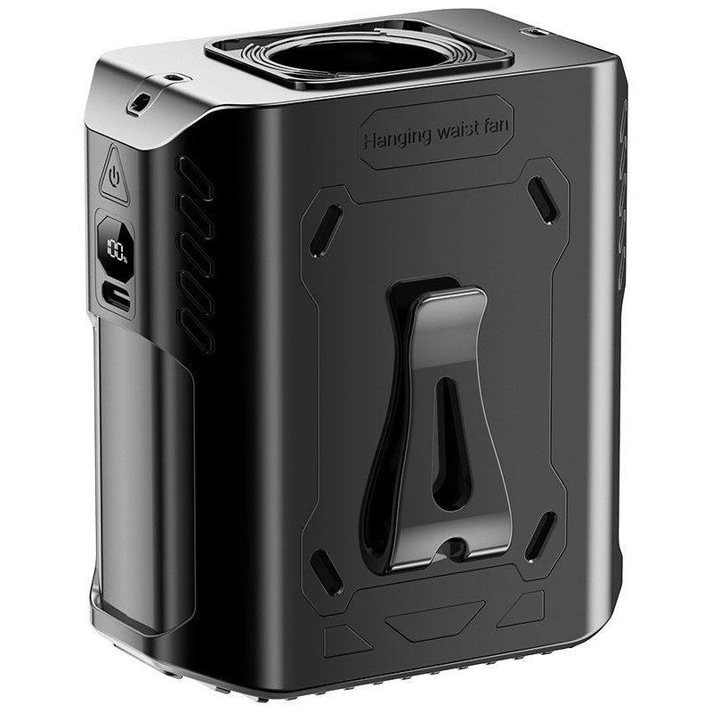 Ručni prijenosni ventilator s ugrađenom baterijom, 5 lopatica, brushless motor, USB napajanje, hlađenje ledom
