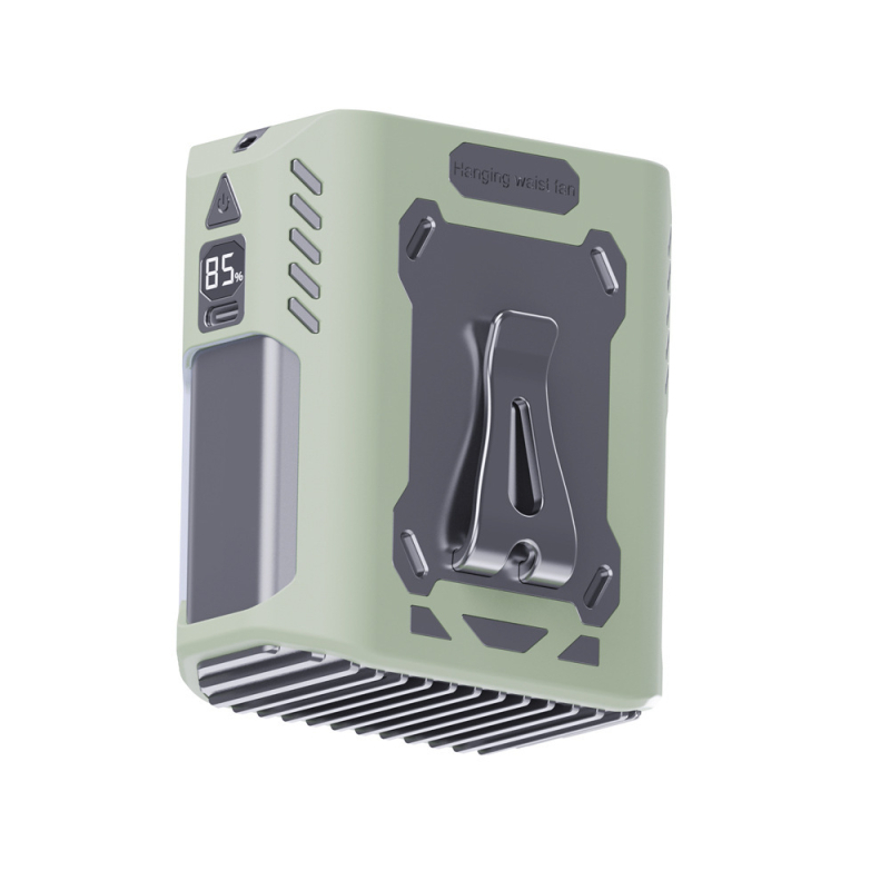 Ručni prijenosni ventilator s ugrađenom baterijom, 5 lopatica, brushless motor, USB napajanje, hlađenje ledom