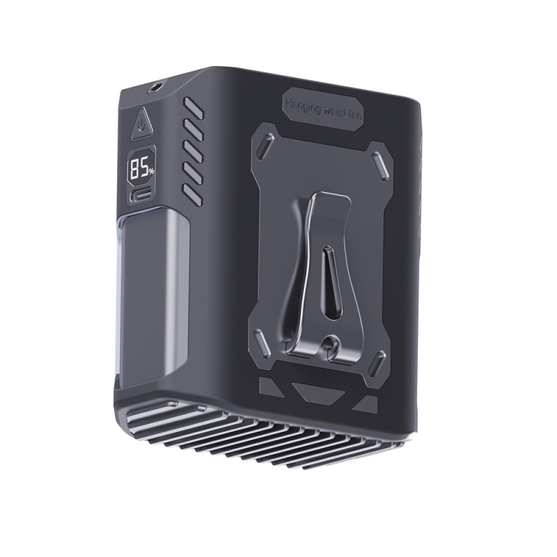 Ručni prijenosni ventilator s ugrađenom baterijom, 5 lopatica, brushless motor, USB napajanje, hlađenje ledom