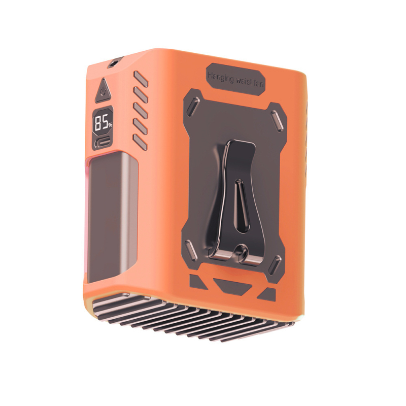 Ručni prijenosni ventilator s ugrađenom baterijom, 5 lopatica, brushless motor, USB napajanje, hlađenje ledom