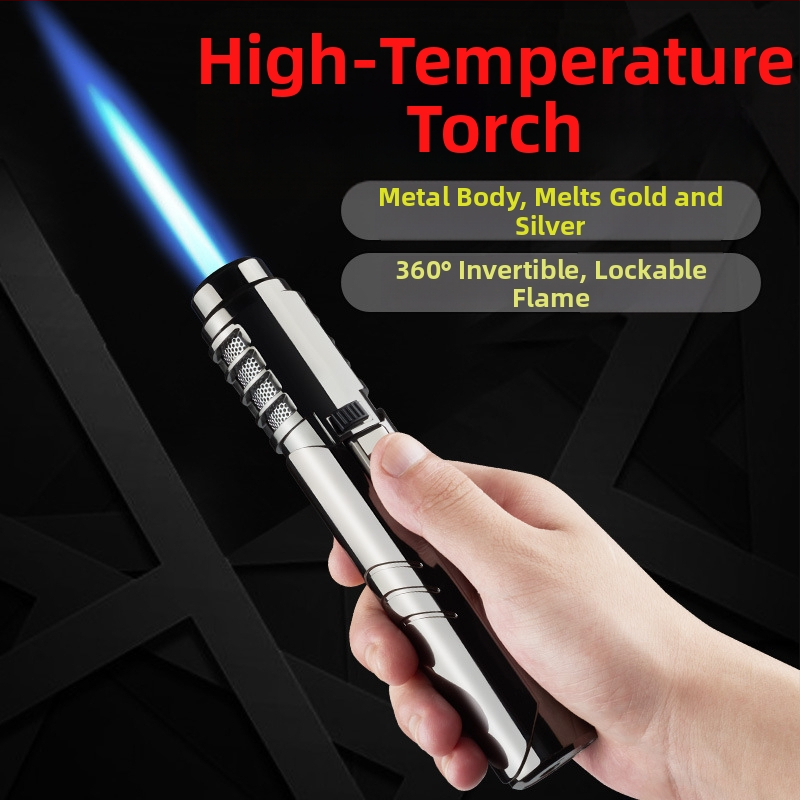 Metalni butanski zapaljivač s otpornošću na vjetar — za zavarivanje i vanjsku upotrebu, Focus brand, mogućnost ispisa logotipa