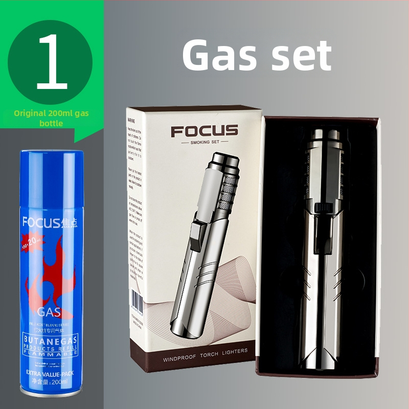 Metalni butanski zapaljivač s otpornošću na vjetar — za zavarivanje i vanjsku upotrebu, Focus brand, mogućnost ispisa logotipa