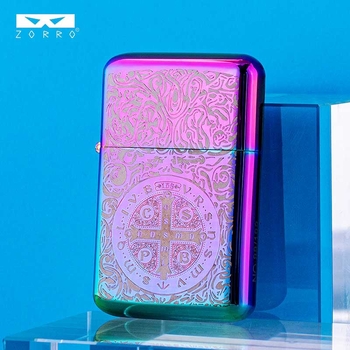 ZORRO790 керосинова запалка, метално тяло, медно ядро, ветрозащитена, едночастова конструкция