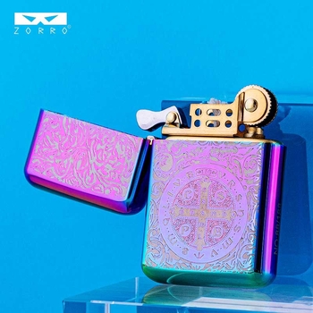 ZORRO790 керосинова запалка, метално тяло, медно ядро, ветрозащитена, едночастова конструкция