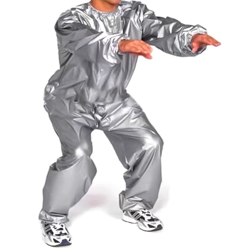 Unisex PVC sauna odijelo za fitness i trčanje – tkanina PVC s vinil kloridom, jednofarbni uzorak, nošenje kroz cijelu godinu