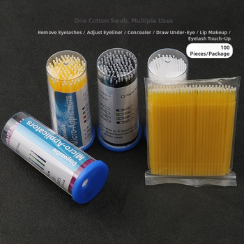 Πολυλειτουργική βούρτσα μακιγιάζ με μεγάλη στρογγυλή κεφαλή για κονσίλερ και χείλη, μιας χρήσης, πλαστική λαβή, 1 τεμάχιο.