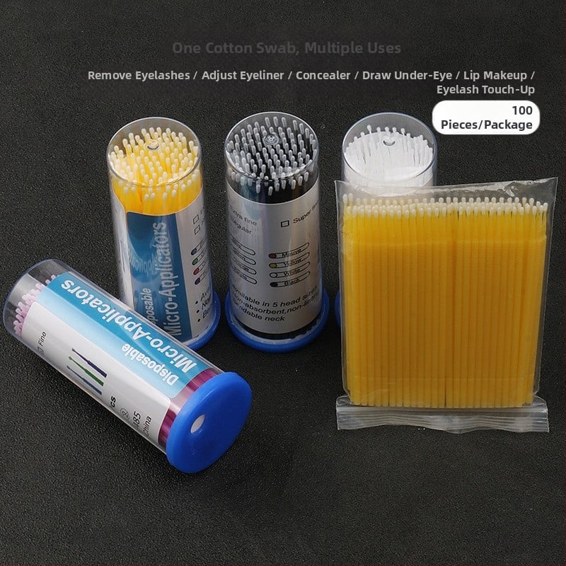 Πολυλειτουργική βούρτσα μακιγιάζ με μεγάλη στρογγυλή κεφαλή για κονσίλερ και χείλη, μιας χρήσης, πλαστική λαβή, 1 τεμάχιο.