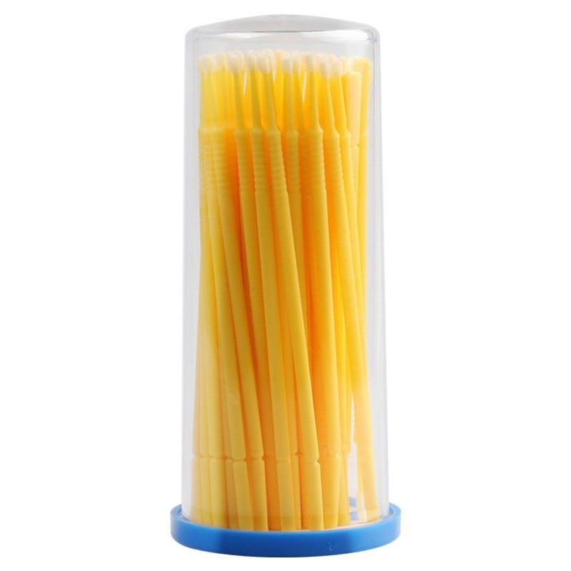 Πολυλειτουργική βούρτσα μακιγιάζ με μεγάλη στρογγυλή κεφαλή για κονσίλερ και χείλη, μιας χρήσης, πλαστική λαβή, 1 τεμάχιο.