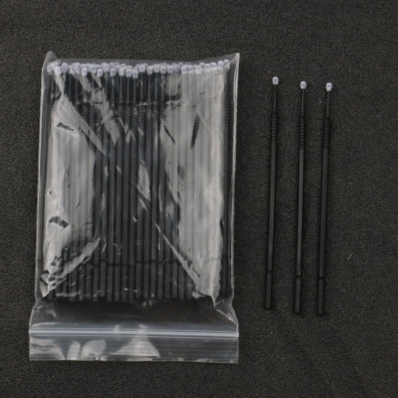 Πολυλειτουργική βούρτσα μακιγιάζ με μεγάλη στρογγυλή κεφαλή για κονσίλερ και χείλη, μιας χρήσης, πλαστική λαβή, 1 τεμάχιο.