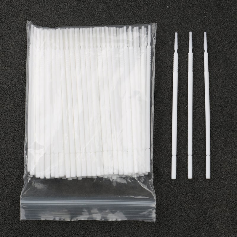 Πολυλειτουργική βούρτσα μακιγιάζ με μεγάλη στρογγυλή κεφαλή για κονσίλερ και χείλη, μιας χρήσης, πλαστική λαβή, 1 τεμάχιο.