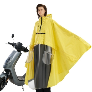 Poncho de ploaie pentru motocicletă electrică, din țesătură Oxford – corp întreg, reflectorizant, strat impermeabil cu adeziv PVC, logo personalizabil