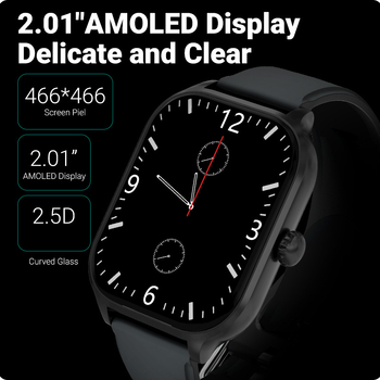 Έξυπνο ρολόι με παρακολούθηση καρδιακών παλμών, μέτρηση βημάτων, κλήσεις Bluetooth, αδιάβροχο, ασύρματη φόρτιση