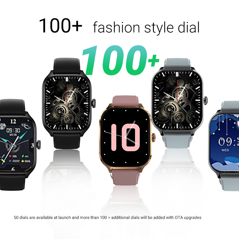 Έξυπνο ρολόι με παρακολούθηση καρδιακών παλμών, μέτρηση βημάτων, κλήσεις Bluetooth, αδιάβροχο, ασύρματη φόρτιση