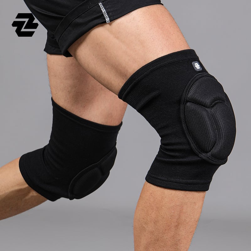 Προστατευτικά γονάτων για αθλήματα με EVA παχύτερη προστασία σε σχέδιο καβουκιού, αντίκτυπου, εξωτερικό νάιλον, επένδυση πολυεστέρα; κατάλληλα για βόλεϊ, χορό και ρολλερ σκέιτινγκ για ενήλικες