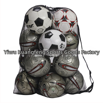 Nešiojama kamuolių tinklinė krepšys su pečių diržu futbolui, krepšiniui ir tinkliniams žaidimams; Oxford audinys; tinkamas sportui ir lauke