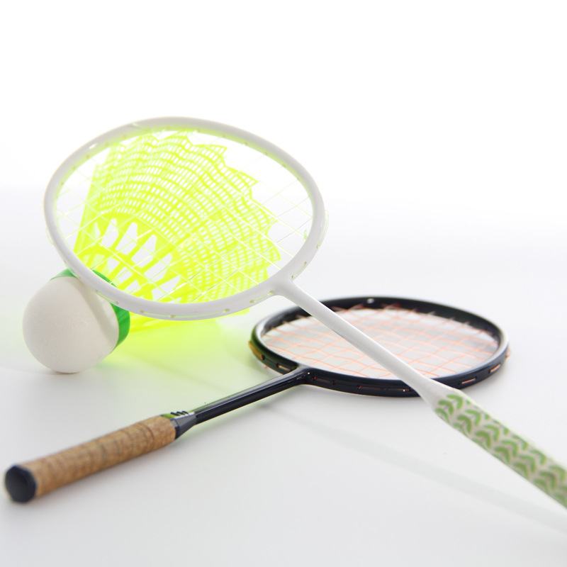 Dikak Miniatură de Rachetă Badminton — Cadru din Oțel, Mișcare Dreaptă, Pandantiv de Chei