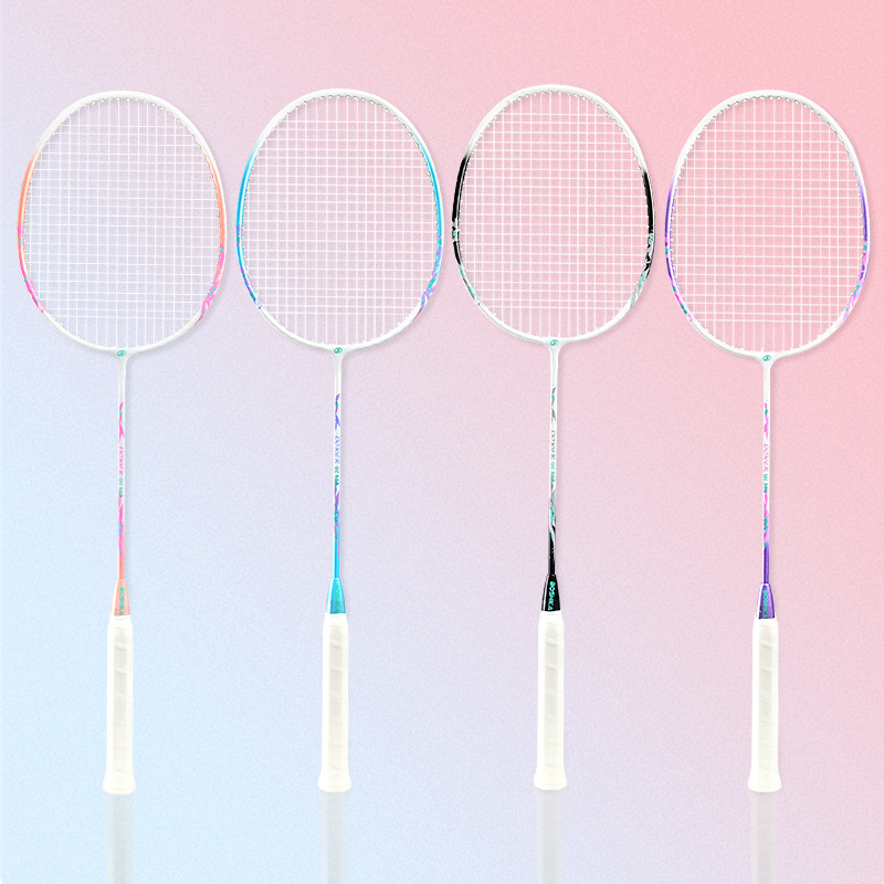 Badminton raketė Bushi Card — ferroalijos rėmas, nailoninės virvės, pradedantiesiems jaunimui, vidutinė standumas, logotipo spausdinimas galimas