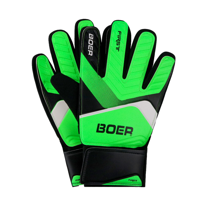 Boer pieaugušo vārtsargu cimdi, sākotnējā līmenī, latekss, unisex, neslīdoši, pielāgojami