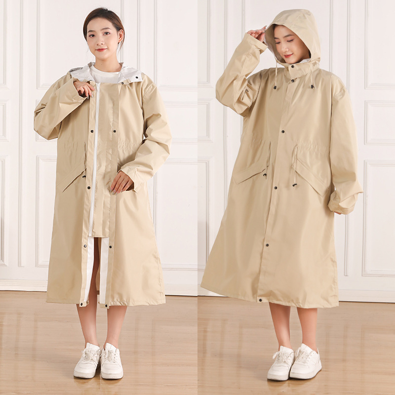 Poncho de ploaie pentru drumeții, design universal, țesătură Chunya Spinning, strat PU, pentru adulți