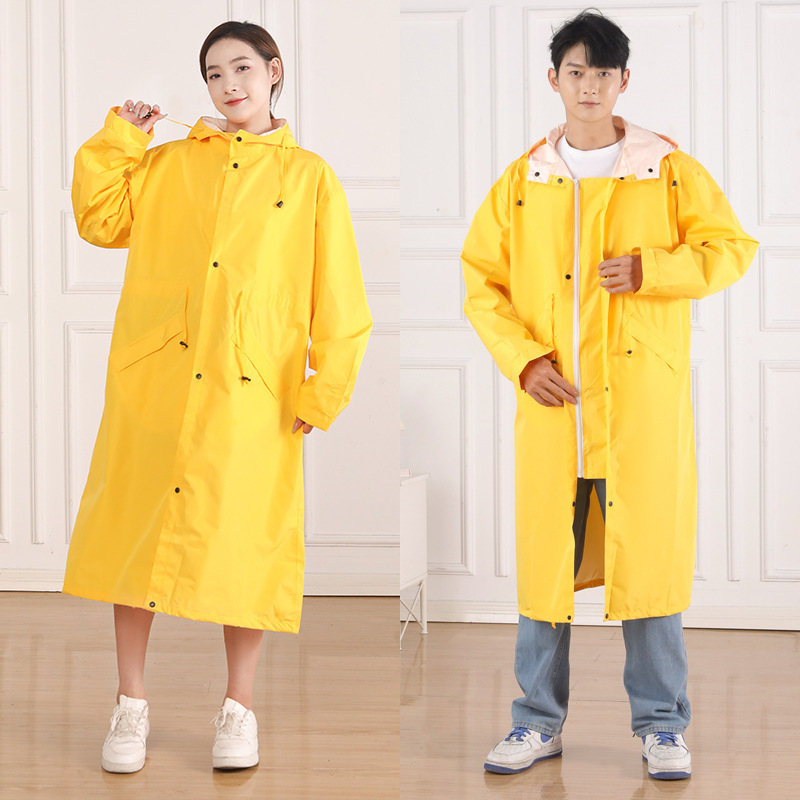 Poncho de ploaie pentru drumeții, design universal, țesătură Chunya Spinning, strat PU, pentru adulți