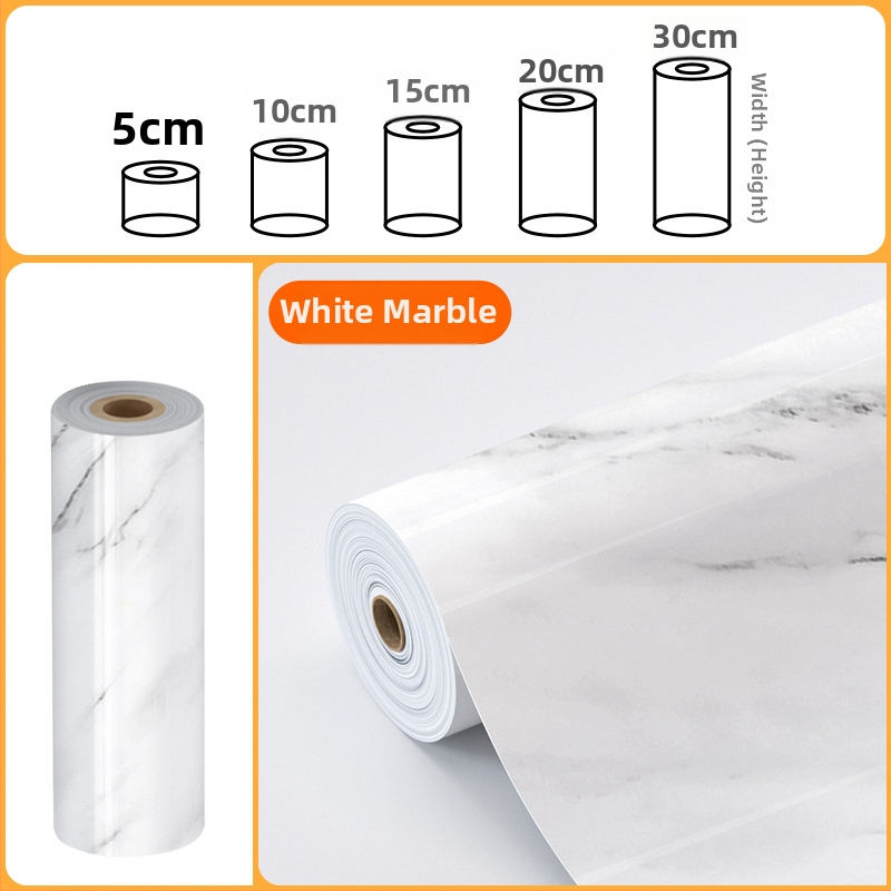 Yude PET sienų lipdukas - atsparus vandeniui, alyvos atsparus, lipnus kraštų sandariklis spintelėms, dekoratyvinė linija